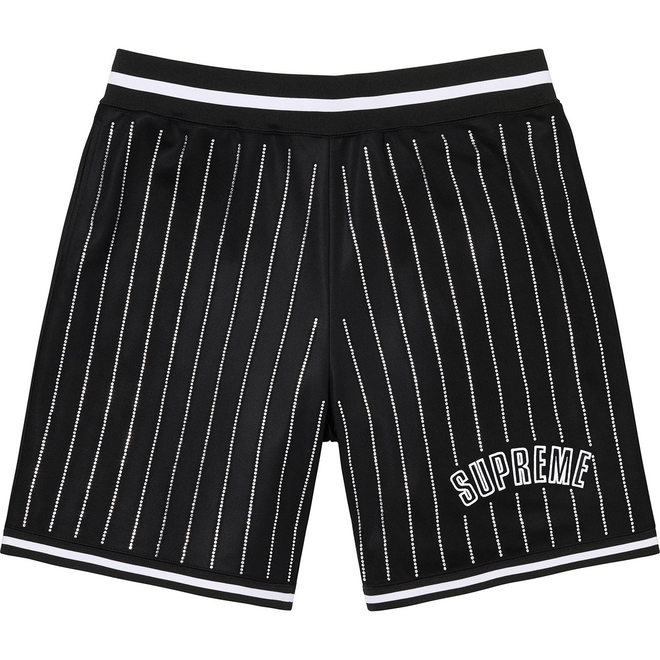 Rhinestone Stripe Basketball Short view 5